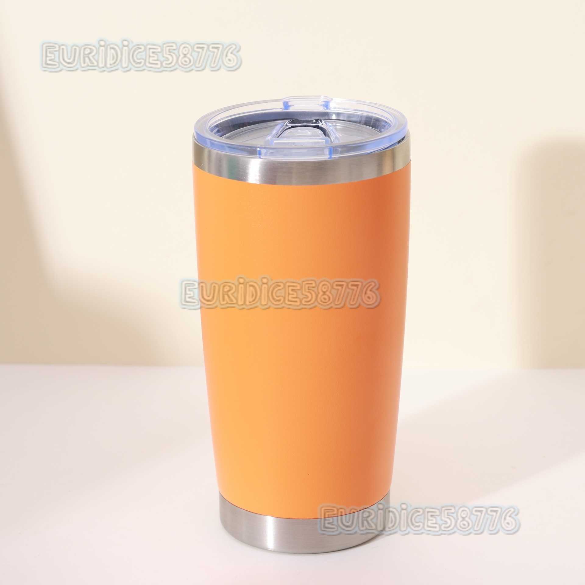 20oz Car Cup 304 Stainless Steel Insulated Cup Portable Gift Cup Large Capacity Car Ice Cup H250911