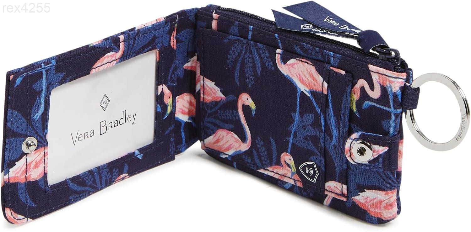 Cotton Deluxe Zip Id Case Wallet with RFID Protection Magnifique LeafW250911