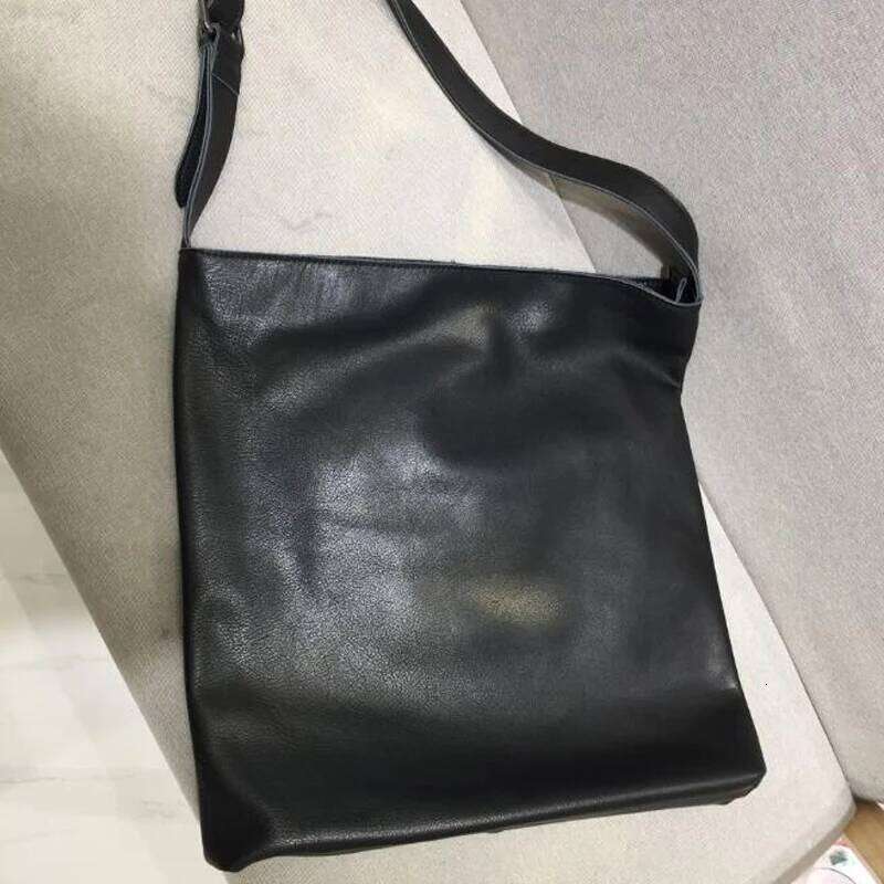 Casual Cow Leather For Women Simple Brand Black Cowhide Laptop Shoulder Bag Vintage Ladies Soft Crossbody Bags 250805 250805