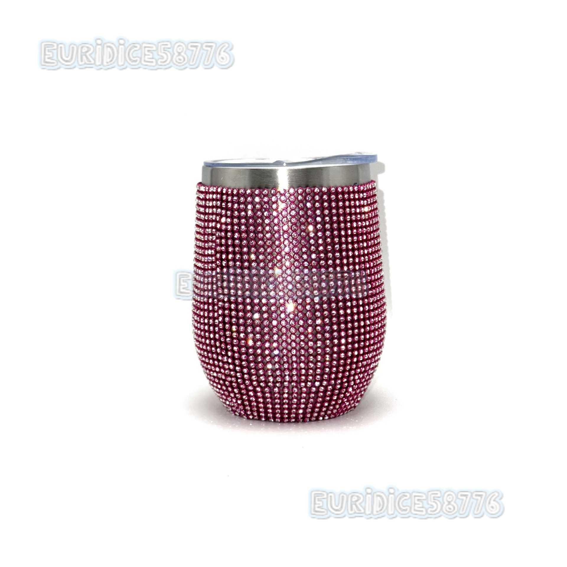 Cup Stainless Steel Creative Insulated Cup 304 Large Capacity Mesh Diamond Eggshell Cup H250911