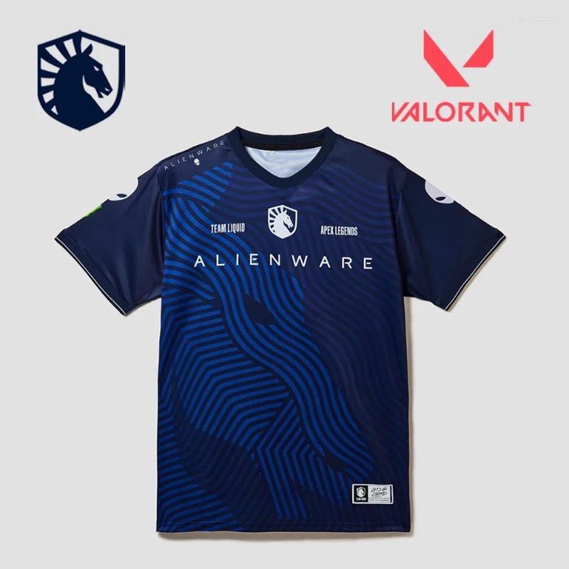 Men's T Shirts Valorant Masters Bangkok Tournament Team Liquid Training Suit Esports Uniform Custom Unisex Oversized Tops