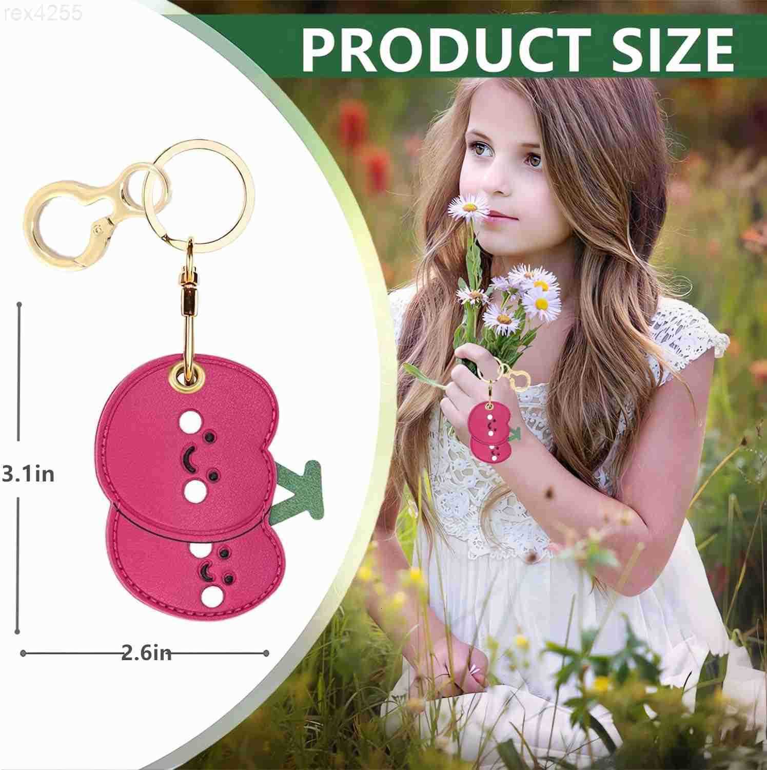 Leather Keychain Holder Case Compatible with AirTagCute air tag Cover with Keychain RingGPS Tracker Case for KeysW250911
