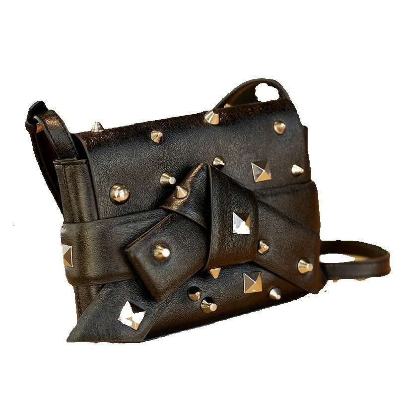 Korean Rivets Small Square 2025 Spring And Summer New Trend Design Multifunctional Women's Single Shoulder Crossbody Bag Fashionable Versatile