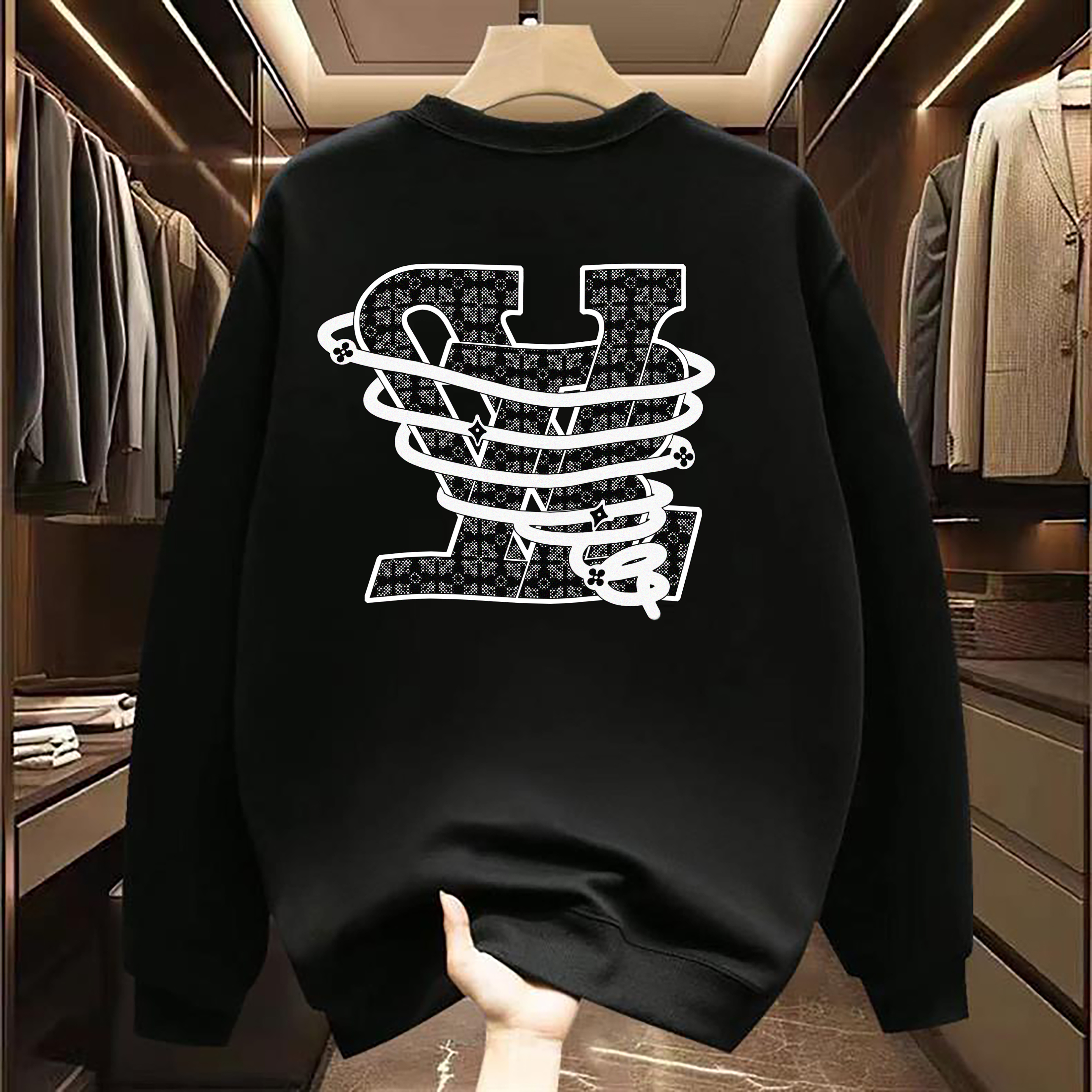 Men's Hoodies Hollow Autumn And Winter Pullover Print Graphic Streetwear