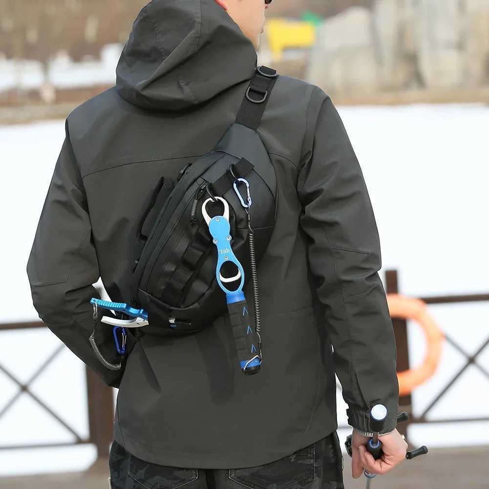 Men Fishing Waist Pack Waterproof Tactical Fanny Pack Multifunctional Zipper Storage Bag AntiTheft for Outdoor Camping Z250911