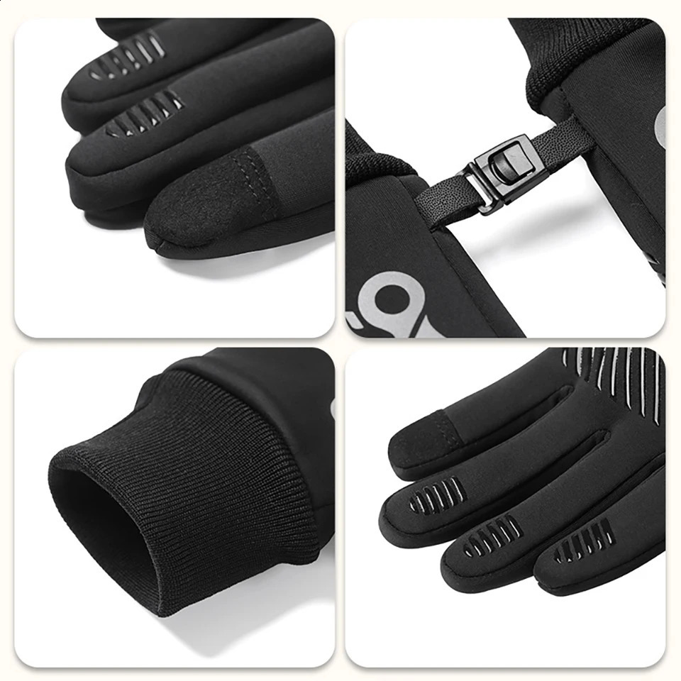 GTUBIKE 1 Pair Kids Winter Gloves Soft Warm Touchscreen AntiSlip for Boys Girls Cycling Running Sports Outdoor 250911