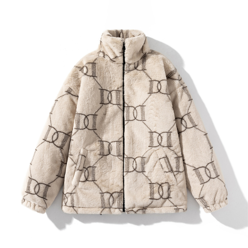 Free shipping designer womens Jackets for women new fashionable outerwear for winter loose and versatile with thick cotton fur jacket