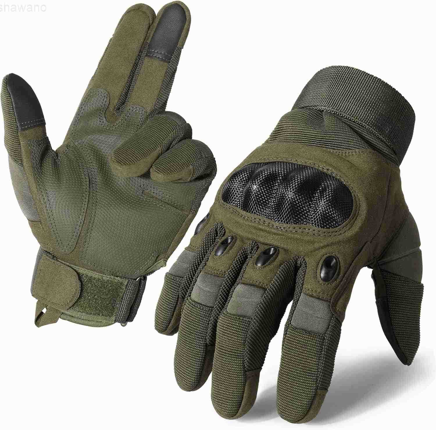 Tactical Gloves for Men Touchscreen Hard Shell Palm Padding for Airsoft Paintball Hunting Hiking Camping Climbing Sports Cycling GlovesW250911