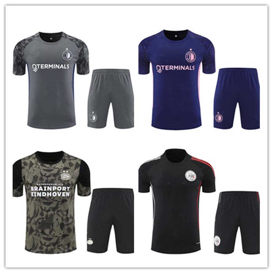 25 26 tracksuit sets Men kids soccer football short Sleeve soccer football Gunners training suit survetement foot chandal jogging kit