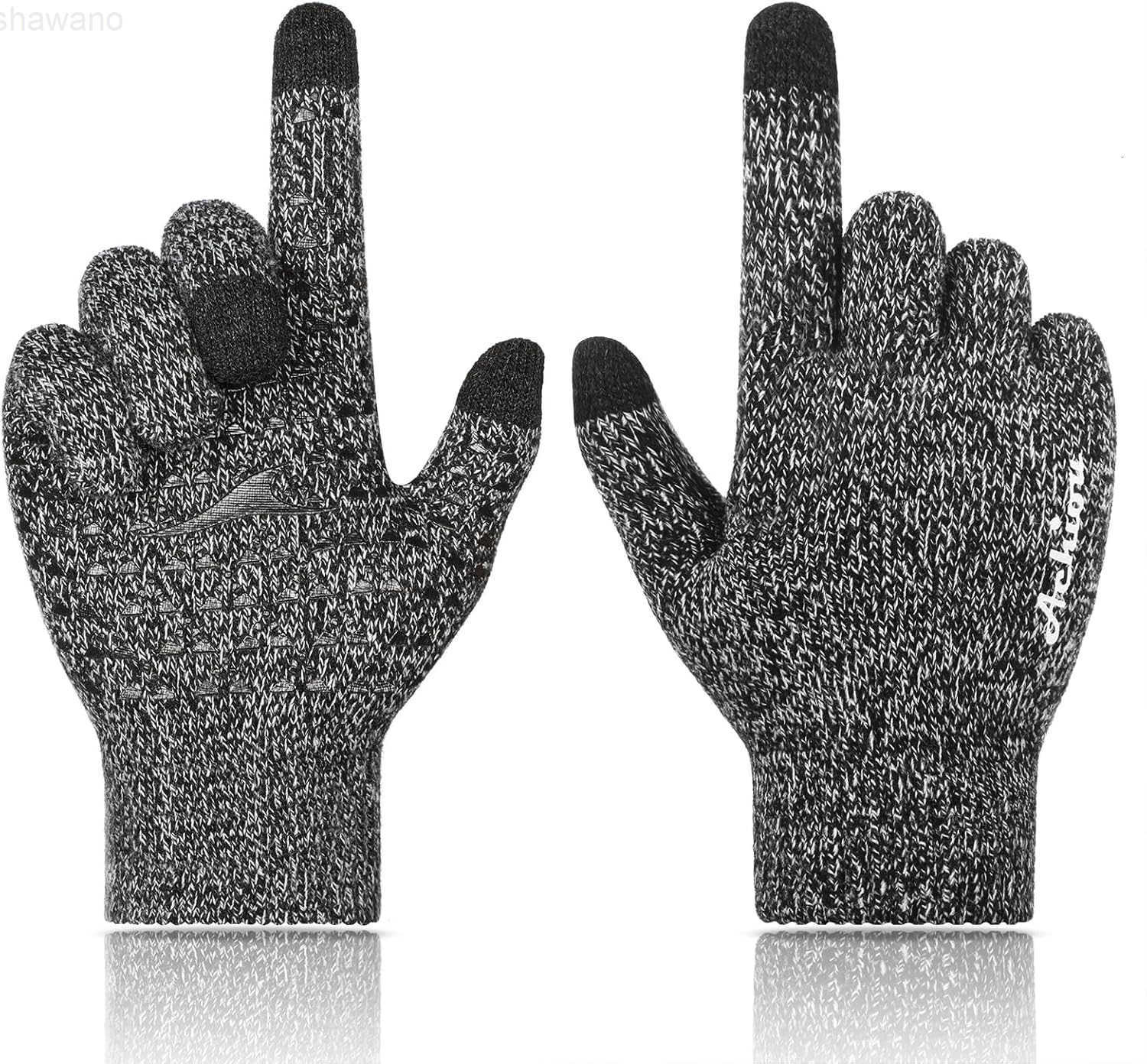 Winter Gloves Glove for Men Women Upgraded Touch Screen Texting Warm Running with Thermal Soft Knit LiningW250911