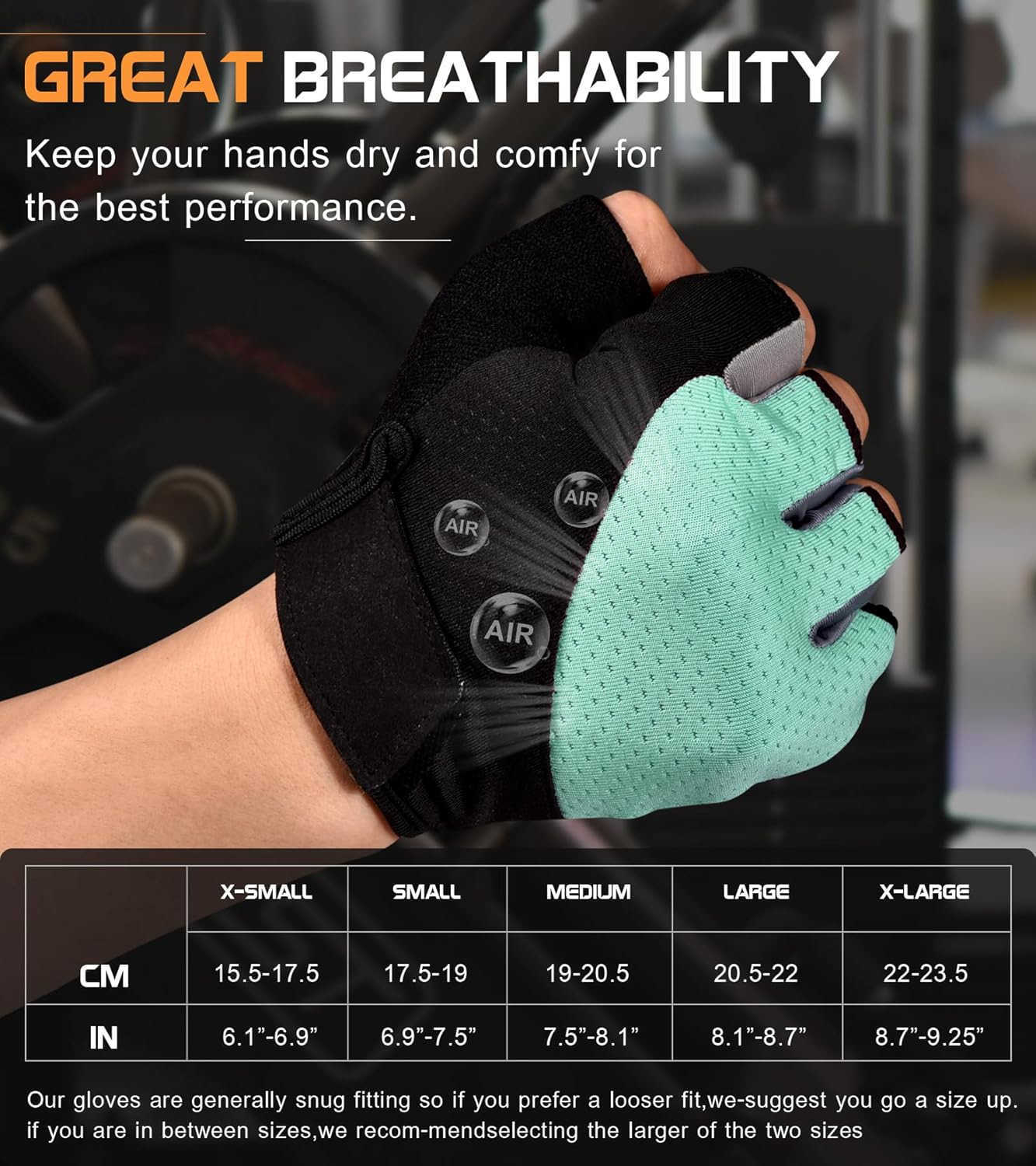 Gloves Fingerless Breathable Workout Gloves for Weightlifting Cycling MoreW250911