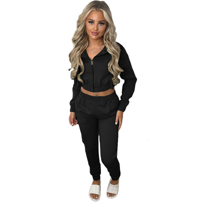 2025 American Women's Fashion Wool Hoodie Sportswear Casual Sports Set Autumn/Winter New Designer Knitted Clothing