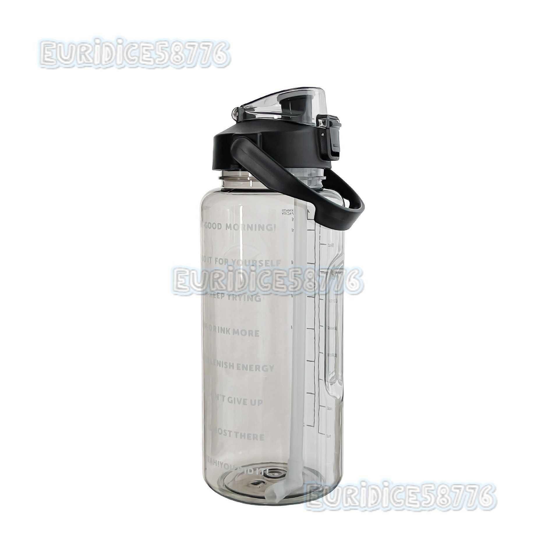 2024 New Trendy Large Capacity Sports Water Bottle Straw Summer Water Cup for Men and Women Portable Water Bottle H250911