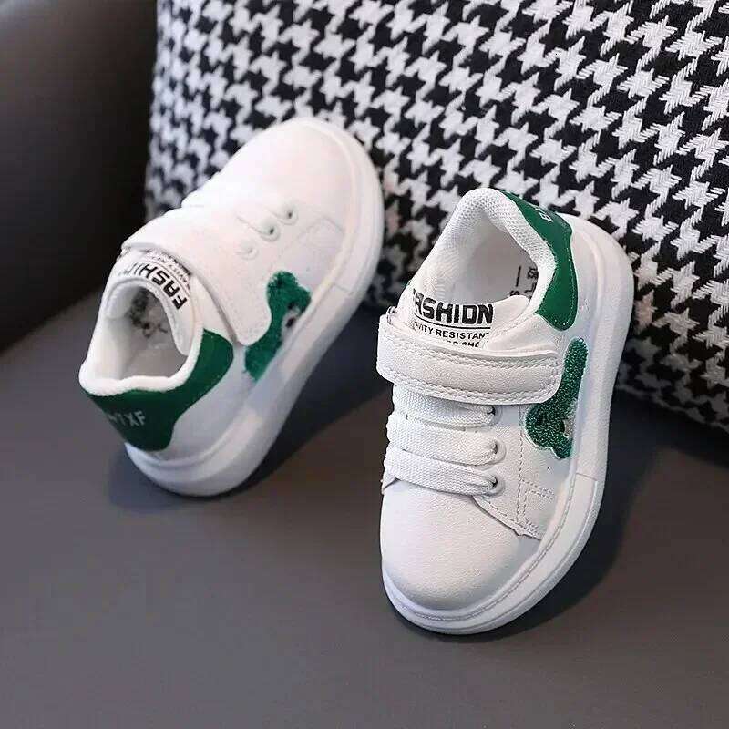 Baby Shoes Newborn Infant Toddler Casual Flat Round Toe Stylish Boys Girls Cotton Sole PU Leather Sneakers First Walkers Sports