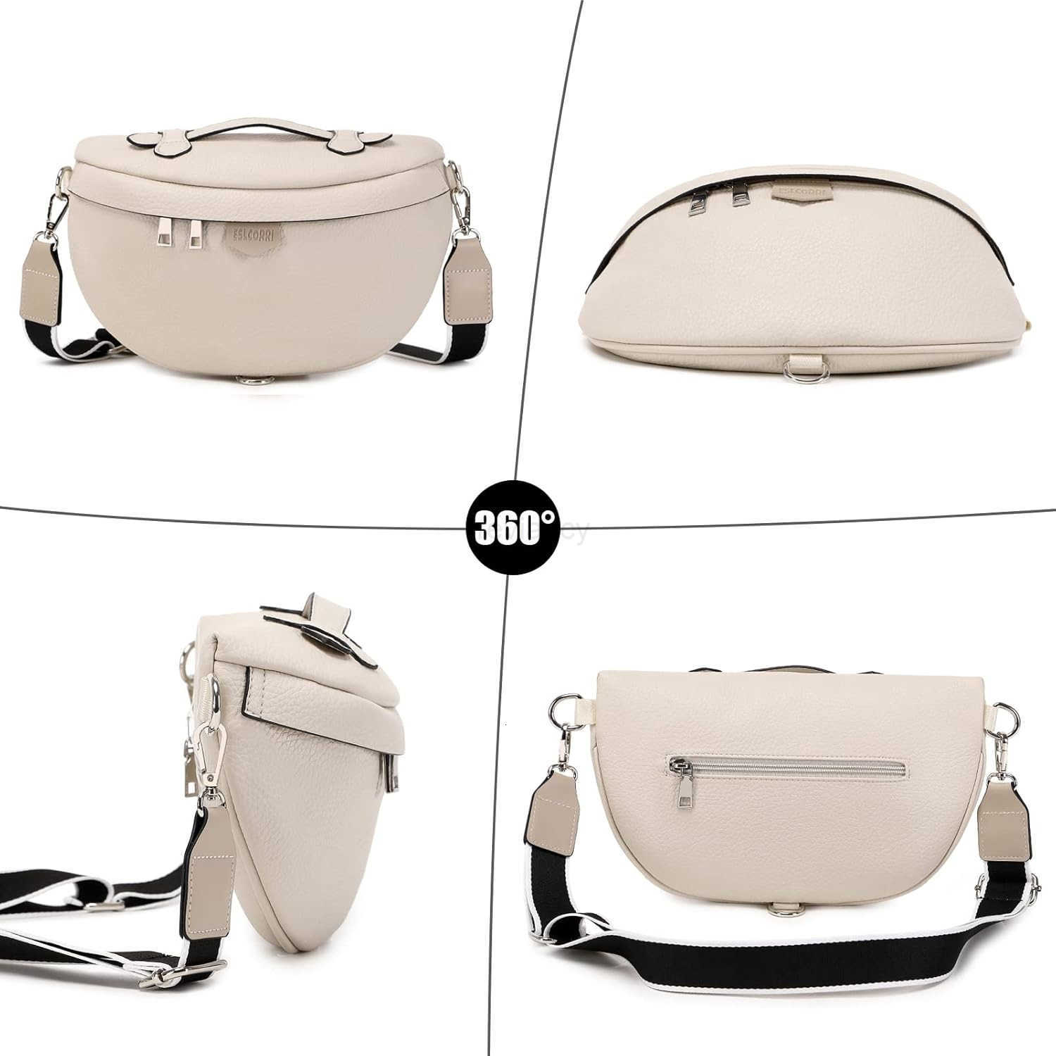 Crossbody Bags for Women Fashion Sling Purse Shoulder Bag Fanny Pack Leather Causal Chest Bum Bag Cross Body PurseW250911