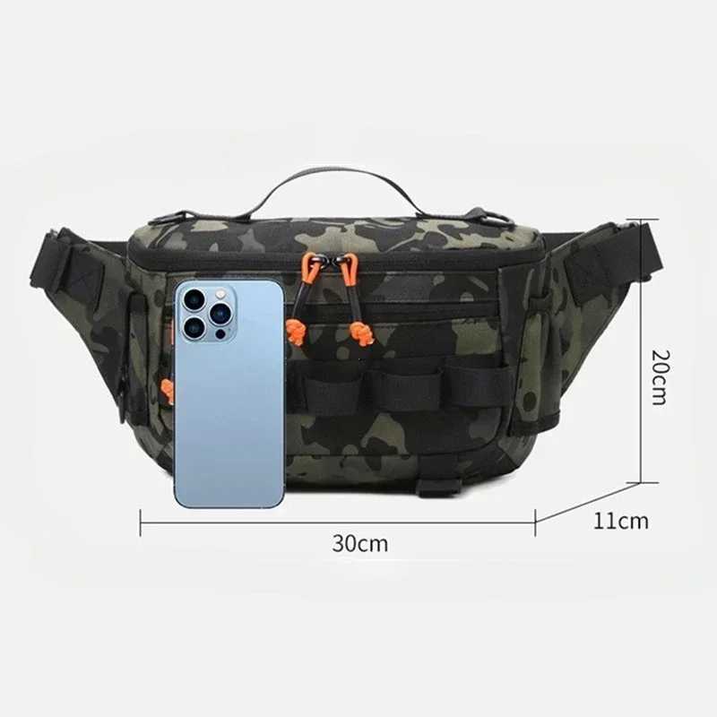 Fishing Chest Waist Bag Tactical Outdoor Travel Sports EDC Fishing Lure Bags Hunting Camping Hiking Cycling Pack Molle Pouch Z250911