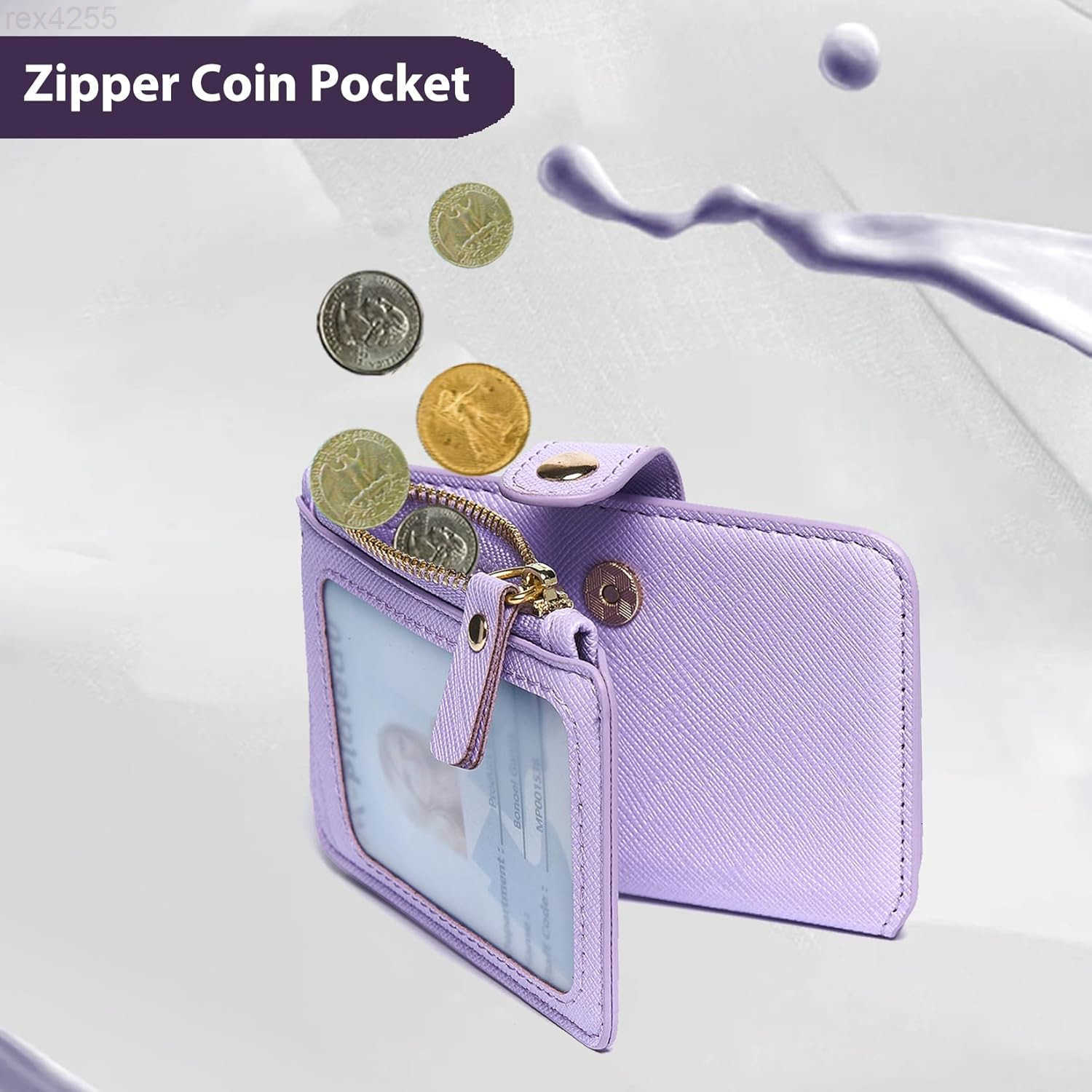 Wristlet Keychain Wallet Key ring Bracelet with Wrist Wallet for Women with Key Holder Gift Box LavenderW250911