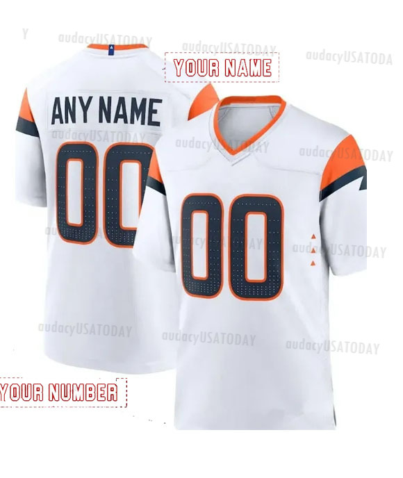 Personalized Custom Football Jersey Nix Surtain II Elway Women Youth Any Name Number Embroidered Letter Number Design Polyester Retro Classic Sportswe