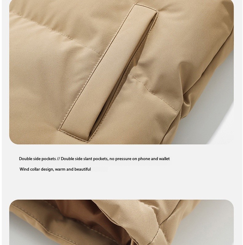 2025 Couple Solid Color Reversible Cotton Jacket Winter Thickened Coats Unisex Streetwear Large Size Stand Collar European code: S-5XL