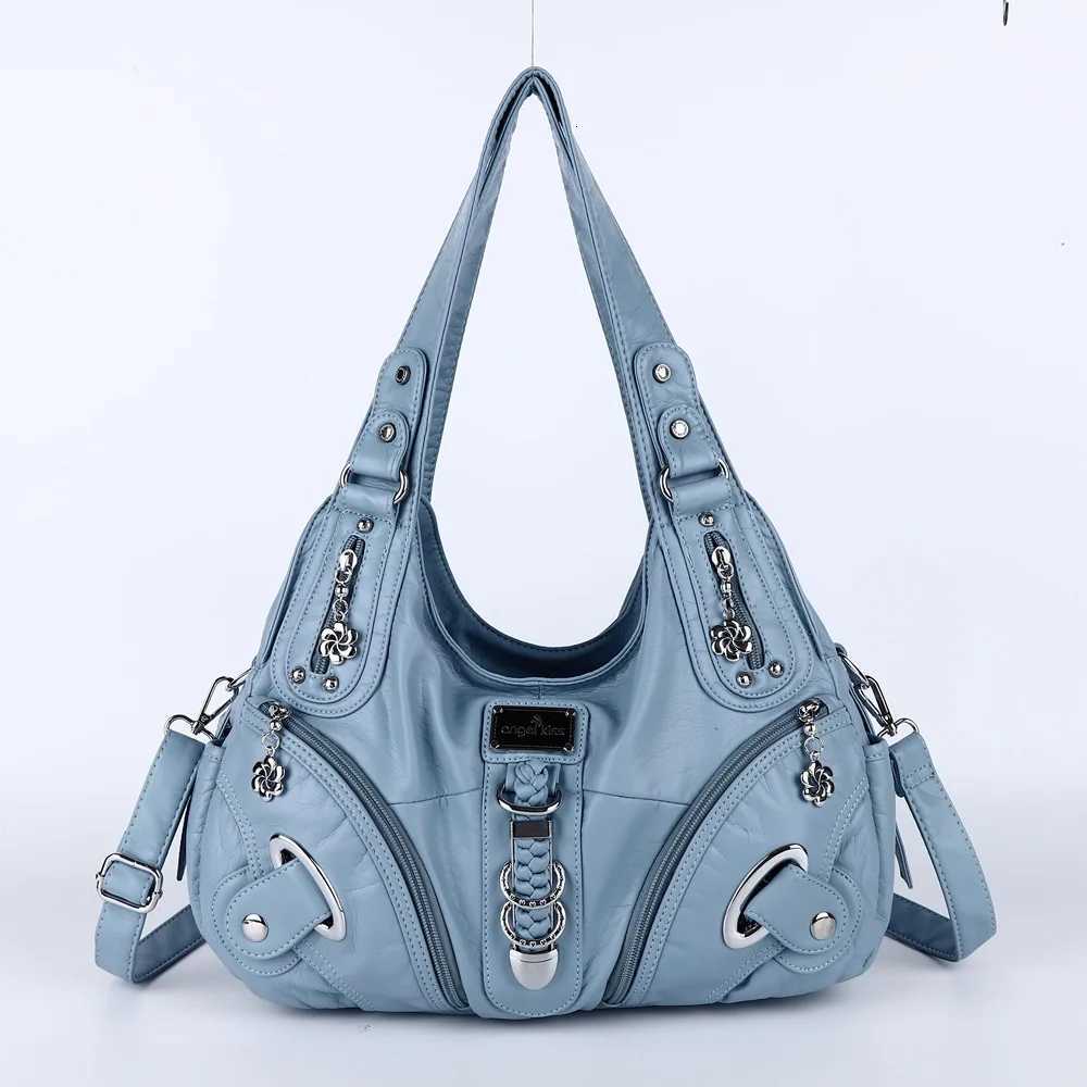 Angel kiss Women Handbags Fashion Shoulder Bag Large Tote Tophandle Shopping Pack Multifunctional Satchel Lady Hobos Purse Z250911