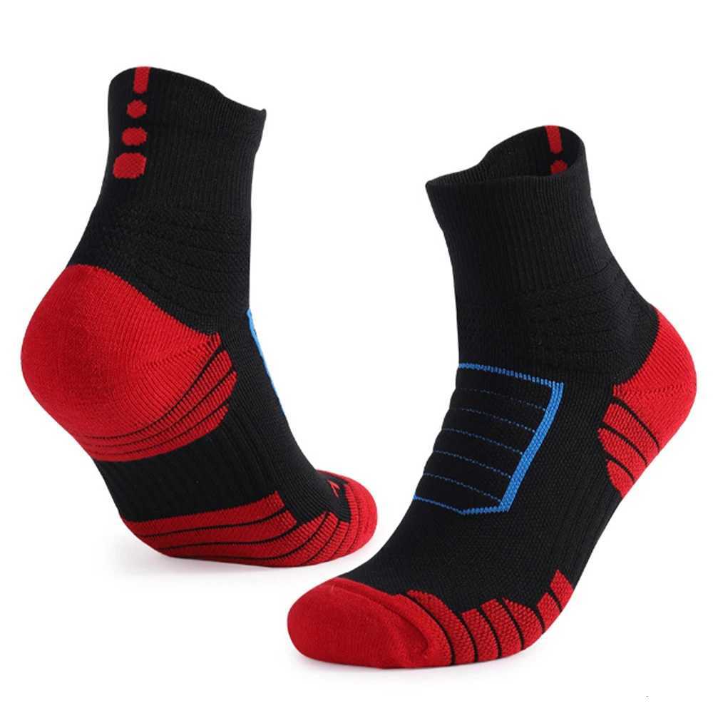 1 Pairs Cotton Professional Basketball Socks Sport For Men Thickened Towel Bottom Cycling Climbing Running Breathable NonSlip D250911