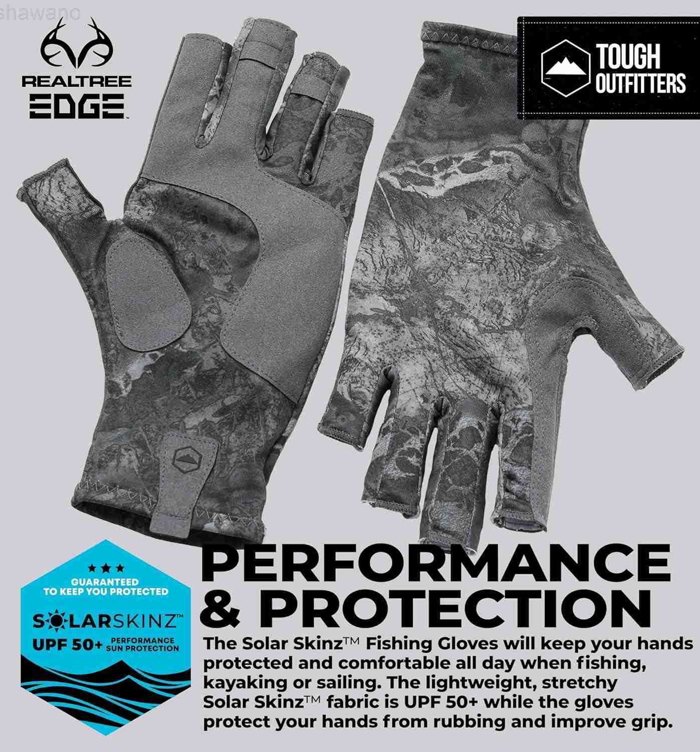 Outdoors UV Fishing Gloves Fingerless Kayaking Sailing UPF 50 Sun ProtectionW250911