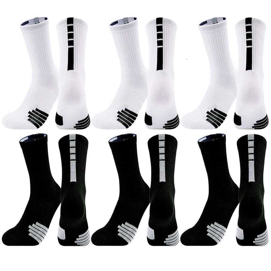 6Pairs Sport Socks for Men Women Non Slip Football Socks for Basketball Baseball Rugby Soccer Cycling Tennis Towel Bottom D250911