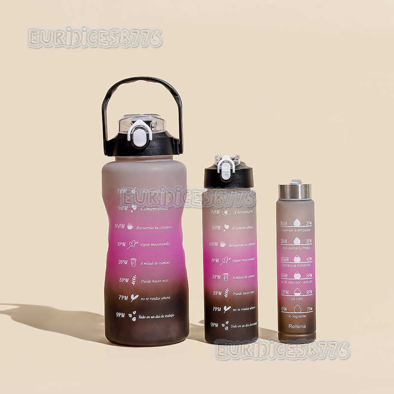 Sports Water Bottle Summer Large Capacity Cup for Men and Women Students Outdoor Portable Celebrity Style Water Bottle H250911