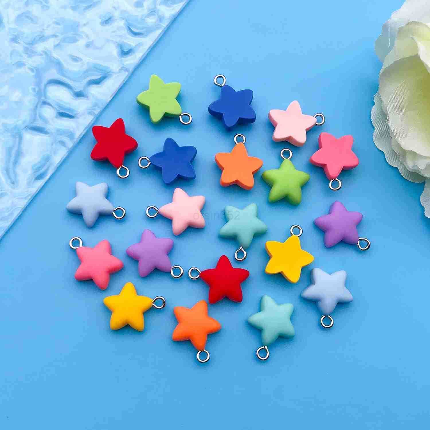 80pcs Resin Star Series Pendant Jewelry Making DIY Keychain Earrings Pendant Various Design Charms for Jewelry Making s Necklace SN149W250911