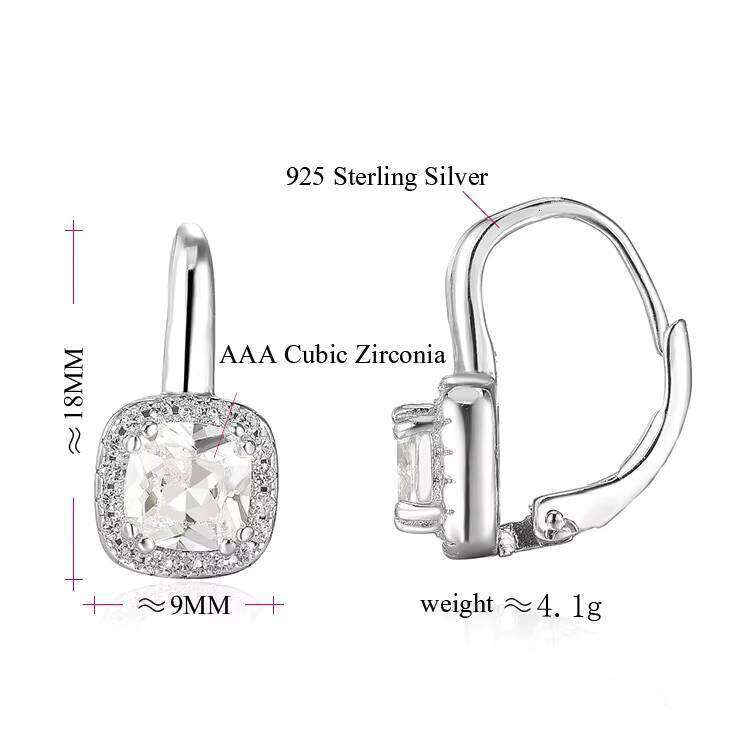 Moissanite Sterling Sier Jewelry Aaa Moissanite Valentine Earrings