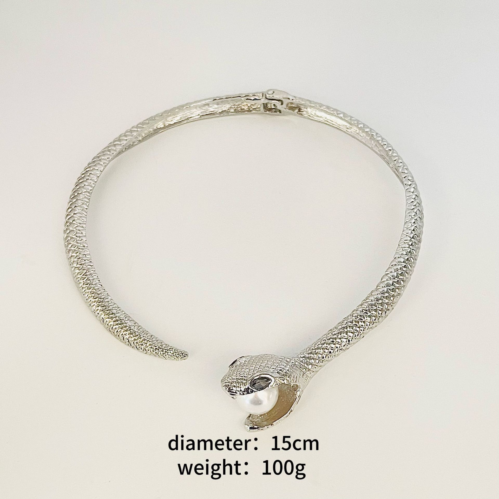 Luxury Brand Designer Jewelry European And American New Jewelry Punk Snake-Shaped Choker Vintage Exaggerated Snake Pattern Gold And Silver Choker Fash