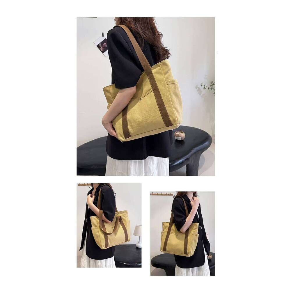Large Capacity Canvas Tote for Women - Work Commuting/College Book/Shopping,Handbag & Shoulder Bag (Bolsos Para Mujer)