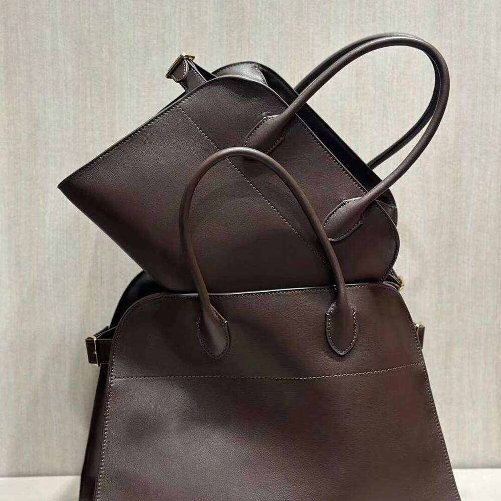 Genuine Leather Handbag High-Capacity 32/38cm Top Layer Cowhide 12/15in Large Tote Bag Fashion Texture