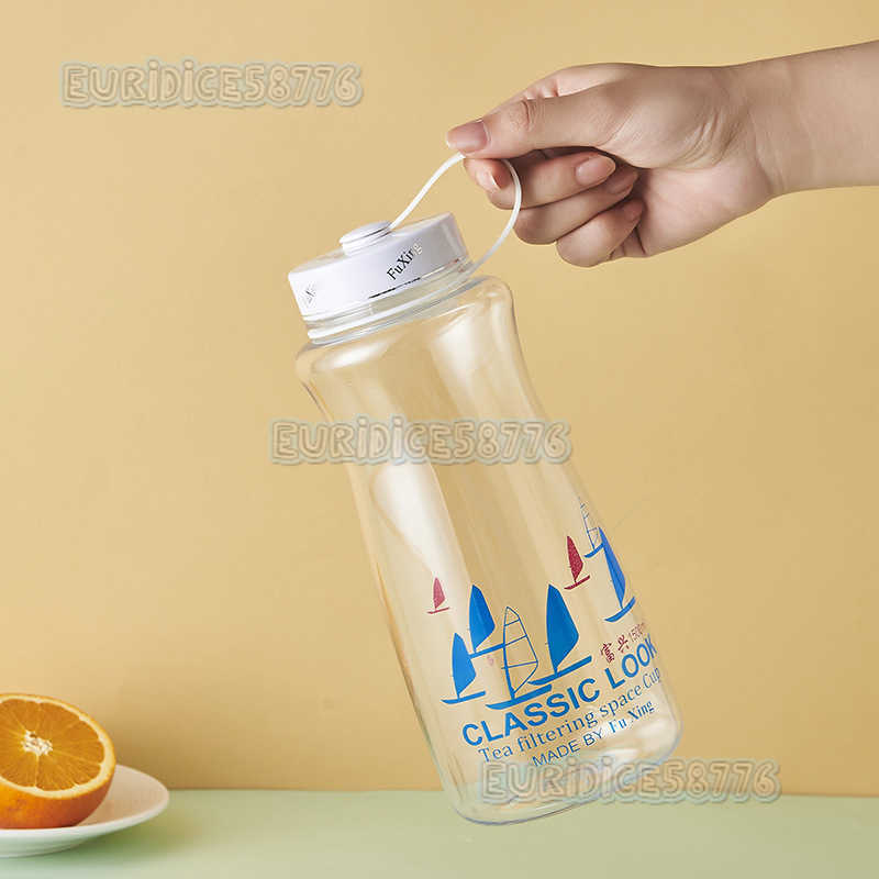 Large Capacity Sports Water Cup Simple Style High Temperature Resistant Explosionproof Plastic Cup Outdoor Leakproof Space Water Cup H250911