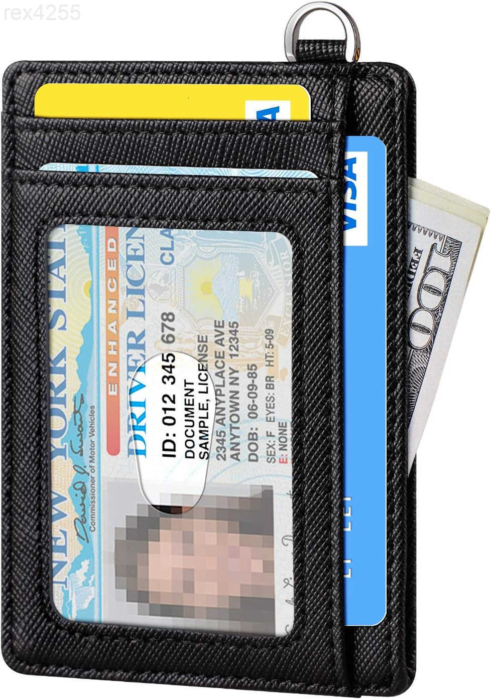 FurArt Slim Wallet Men Minimalist Wallets RFID Blocking Business Card HolderW250911
