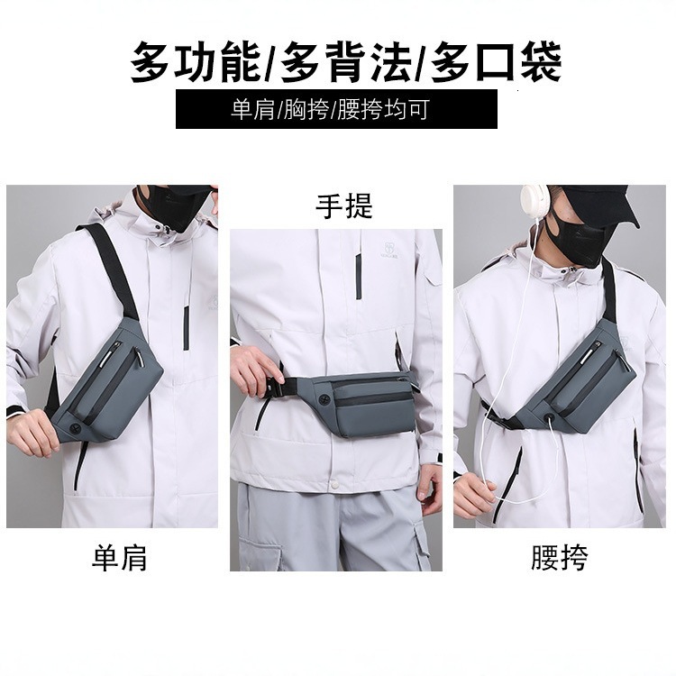 Men S Phone Waist Bag Outdoor Men S Chest Luxury Bag Bag Running Sports Free Shipping Men S Casual Construction Designer Bag Site Crossbody Bag