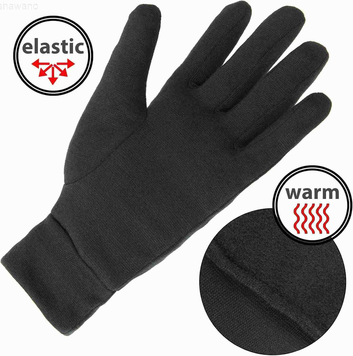 Glove Liner Inner Gloves Lightweight Running Thin Warm Liner Winter Sports Men Woman Gloves Interior Roughened Cycling Biking Sporting Driving Walking