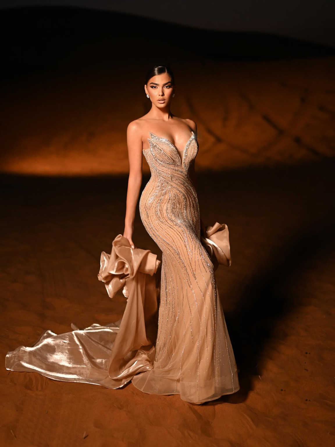 Stylish Evening Dresses Sequins One Shoulder Prom Dress Beading Mermaid Sleeveless Rhinestone Party Gowns Vestidos De Noche