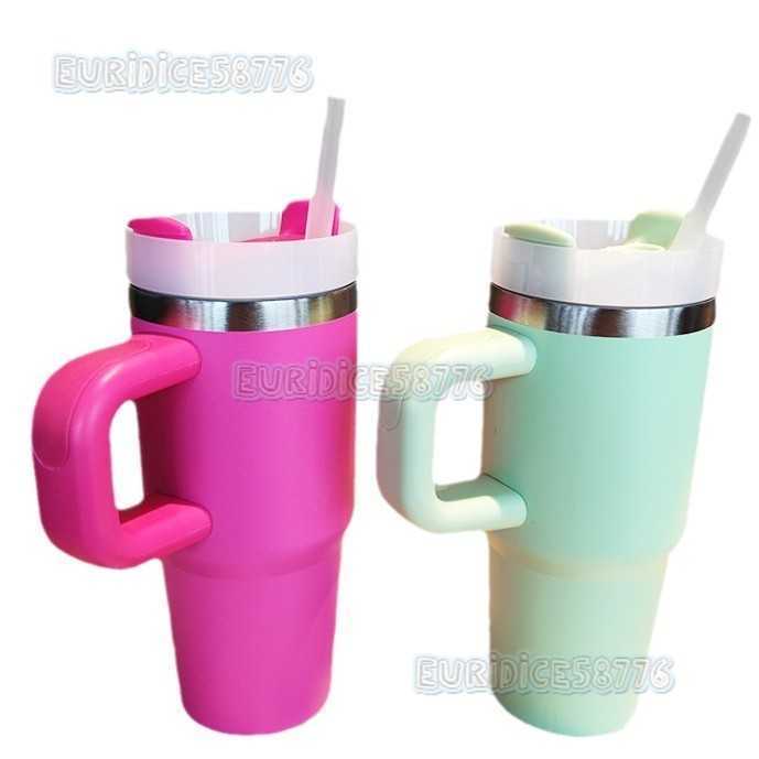 New Ice Tyrant Handle Cup Straw Cup 304 Stainless Steel Insulated Cup Portable Car Cup H250911