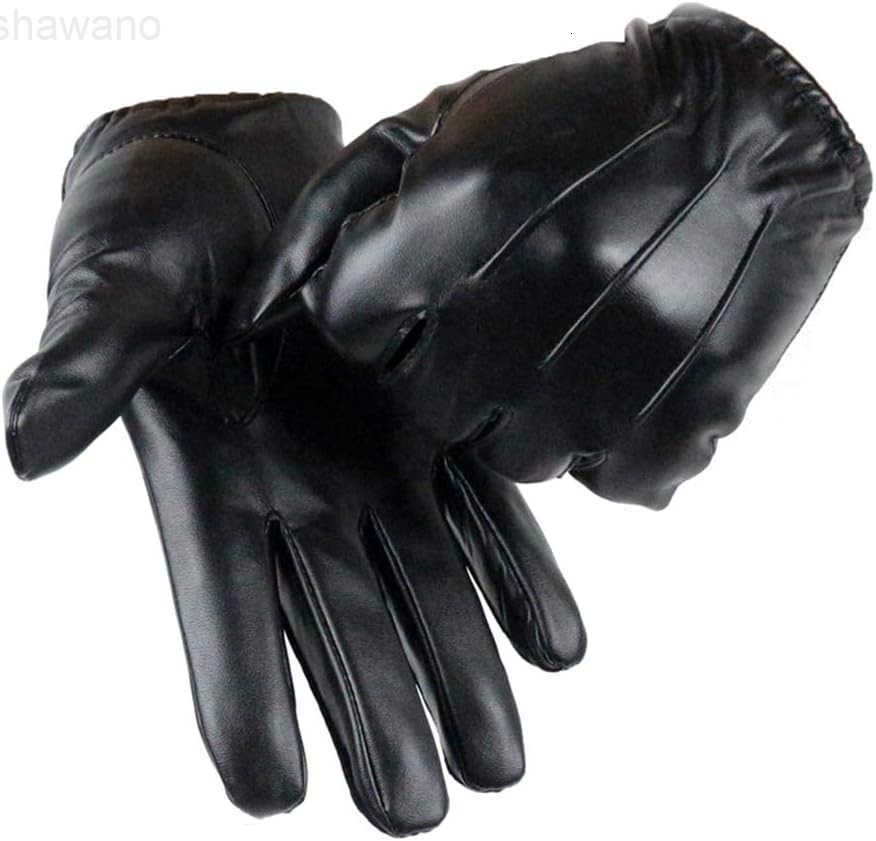 Long Keeper Men Leather Touchscreen Gloves Winter Driving Warm Wrist GlovesW250911