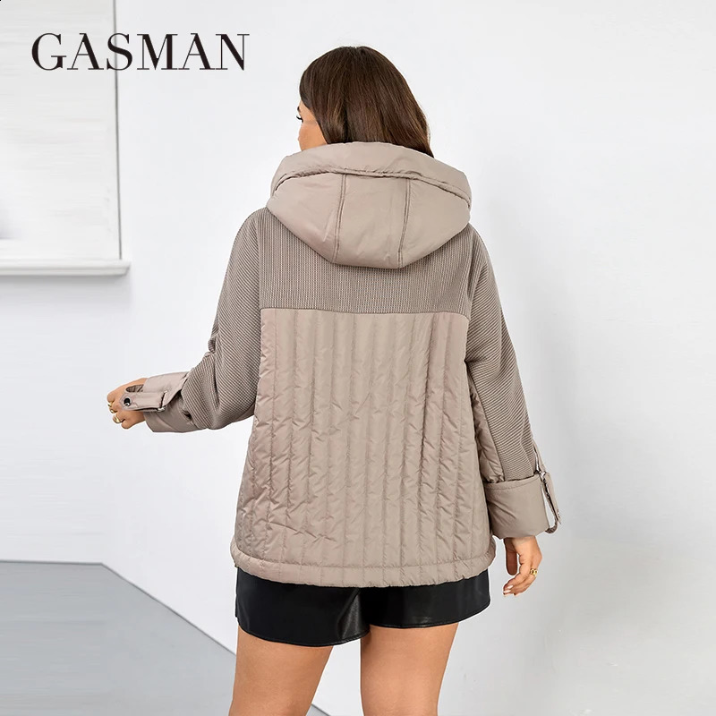 GASMAN Fashion Down Jacket Womens Plus Size Short Casual Hooded Pocket Parkas Women Female Coat Outwear 25636 250911