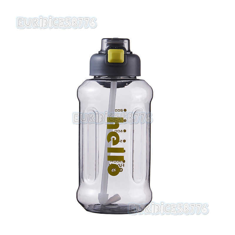 Cute Portable Straw Cup for Men and Women Large Capacity Leakproof Plastic Cup Space Cup Water Bottle H250911