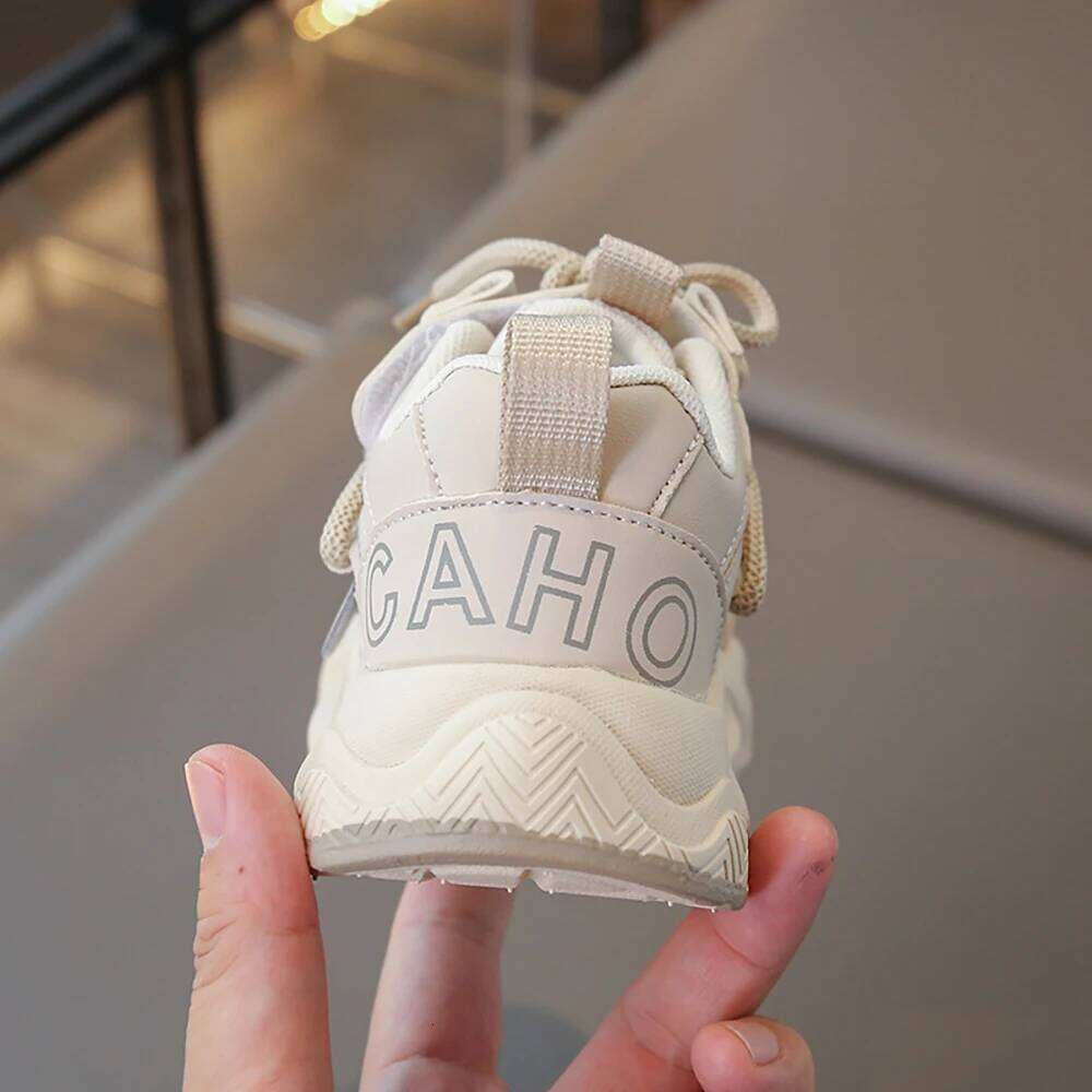 Autumn Teenager Kid's Sneakers PU Leather Wateproof Children's Sport Anti-slippery Outdoor Boy's Girl's Running Shoes