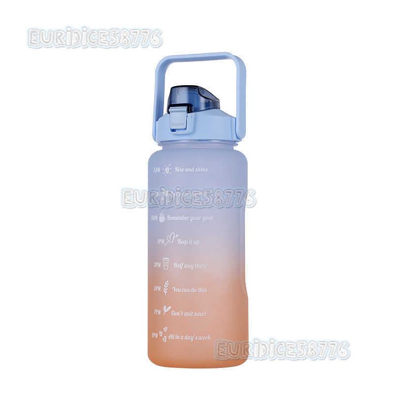Large Capacity Outdoor Plastic Cup for Women Fitness Sports Straw Water Bottle Student Portable Handy Couple Cup H250911