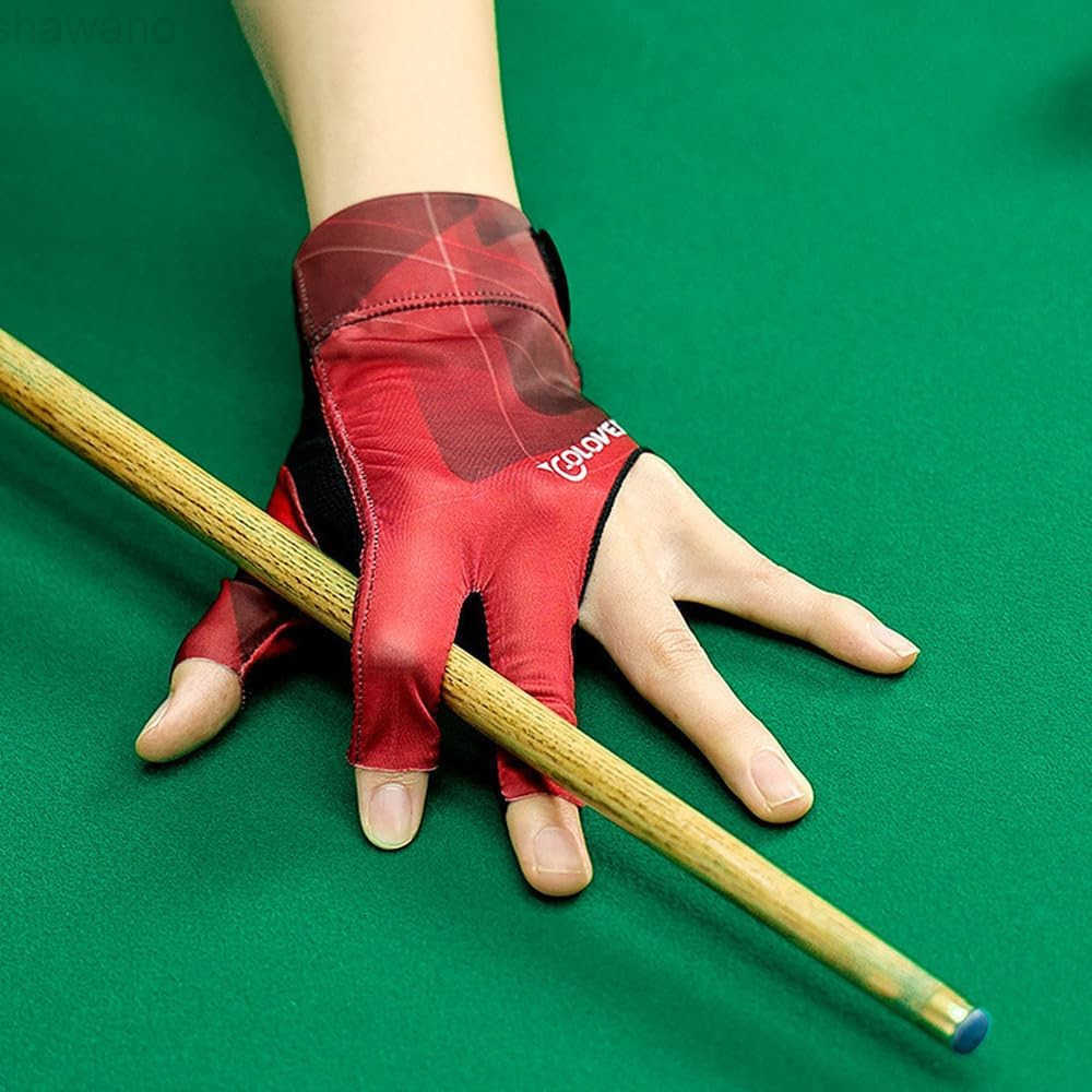 Pool Glove Left Hand Billiards Glove Billiard Pool Gloves for Left Hand 3 Finger Snooker Cue Sport Glove Popular Sizes for Men WomenW250911