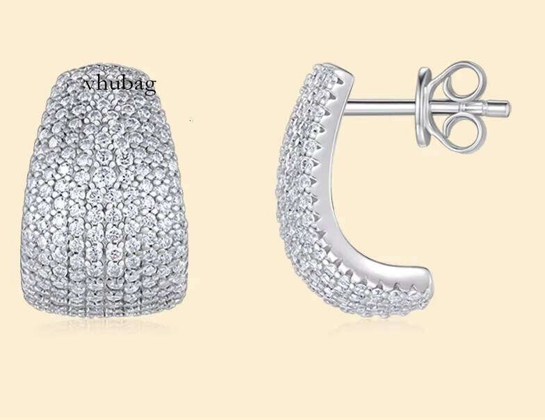 Sterling Sier Fine Dangle Earrings Elegant Fashionable Jewelry Non-Fading Ear Hooks High-End Moissanite Hot-Selling