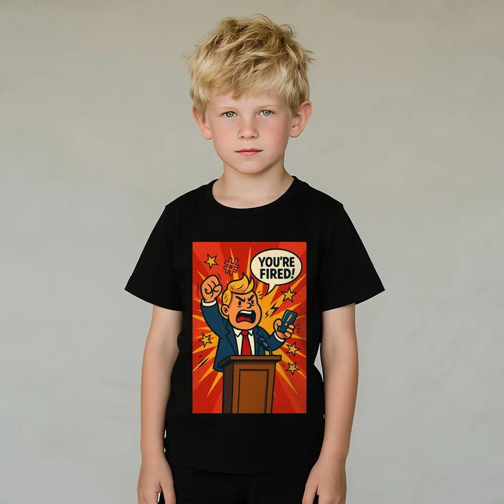 Ddmywed 2025 New Explosive Boys and Girls Children's Fashion Versatile Casual Neutral Style Summer Cotton Trendy T-shirt