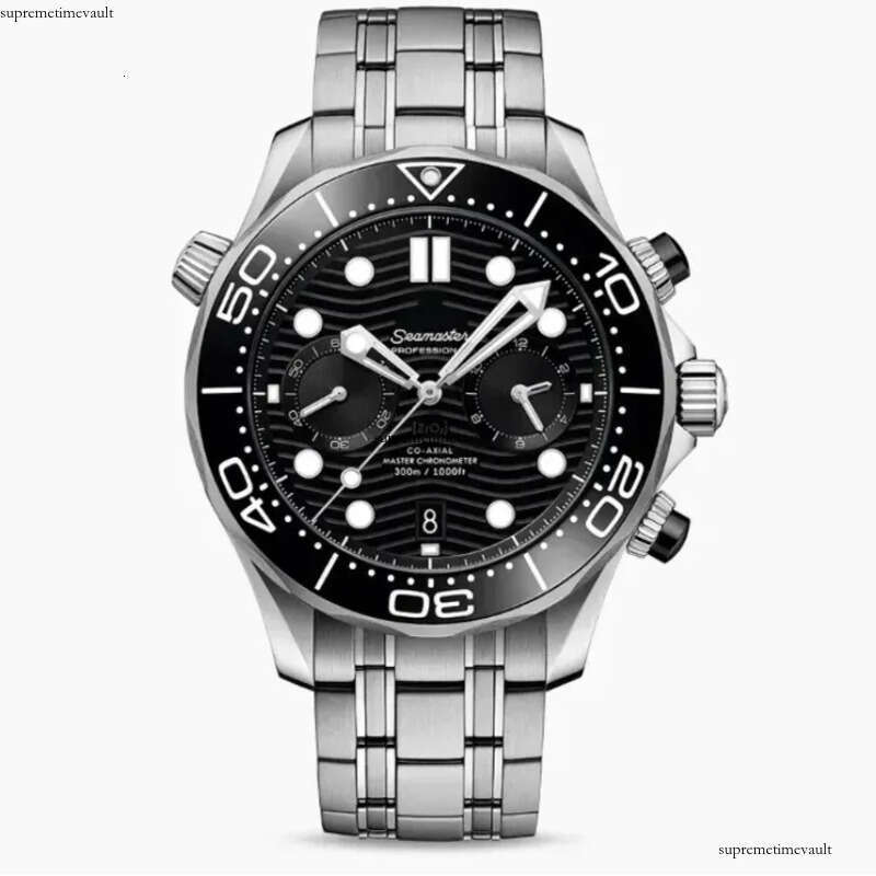 AAAAA Sea 007 Professional Stainless Steel Wrist for Men speed master Mens Watches All Dial Work Quartz Watch Stopwatch 300