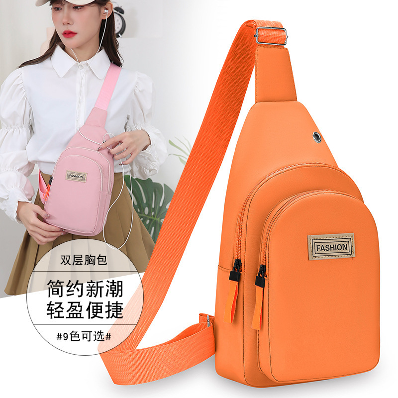 New Luxury Bag Women S Chest Bag Fashionable Lightweight Oxford Cloth Bag Free Shipping Korean Style Casual Sports Single Shoulder Designer Bag Bag Ve