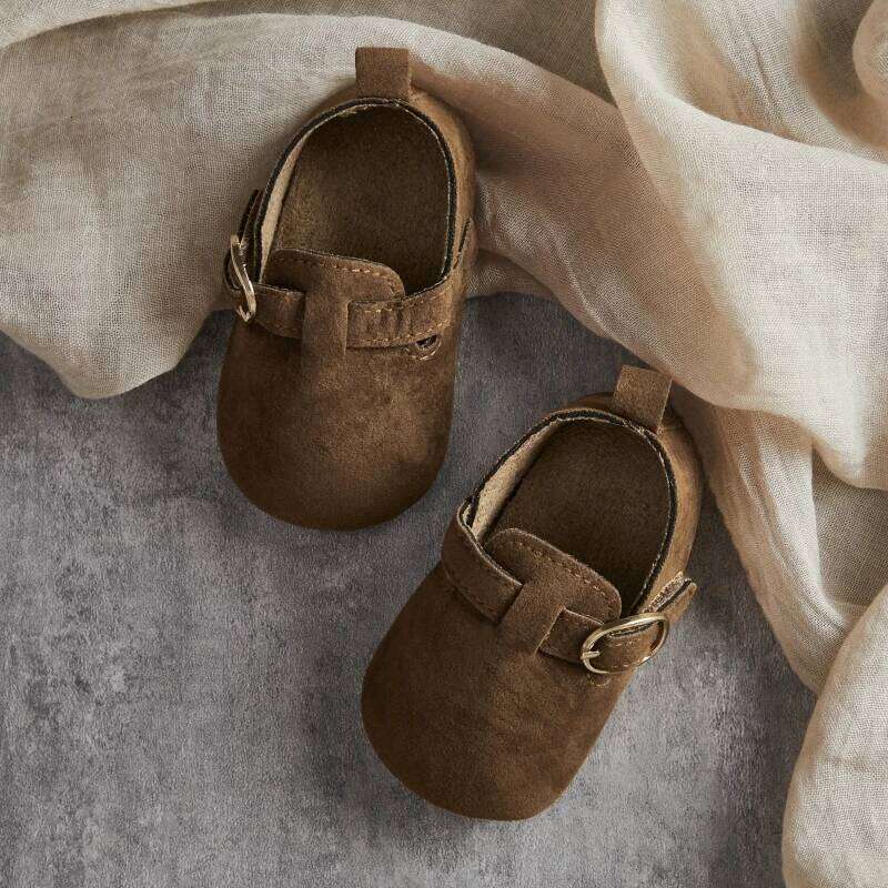 Fashion New Baby Flats Moccasins Soft Sole Non-slip First Walkers Indoor Outdoor Rubber Toddler Shoes for Girls Boys